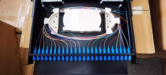 Оптоволоконная клеммная коробка Sc 12 для монтажа в стойку, оптоволоконная патч-панель ODF 19 ядер